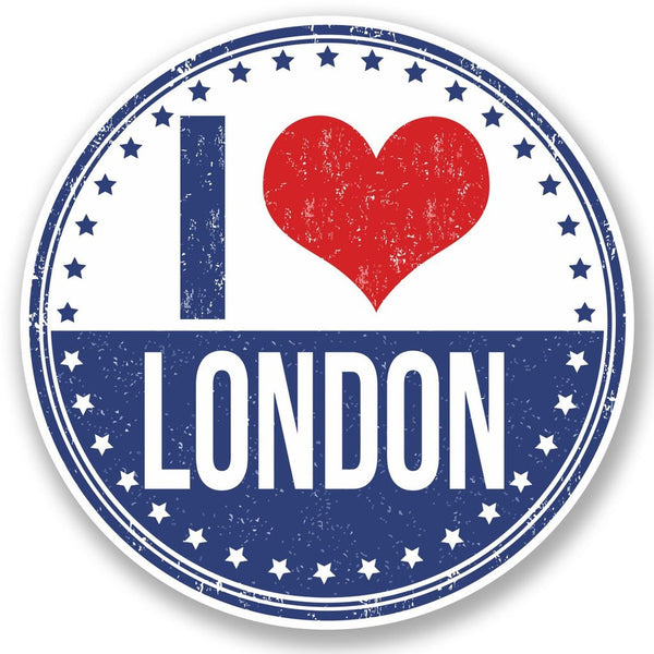 2 x I Love London UK Vinyl Sticker #5226