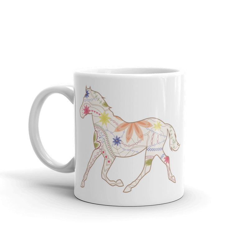 Flowery Horse High Quality 10oz Coffee Tea Mug