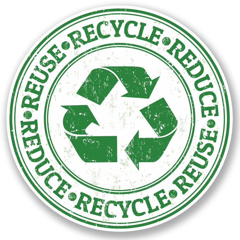 2 x Recycle Symbol Vinyl Sticker