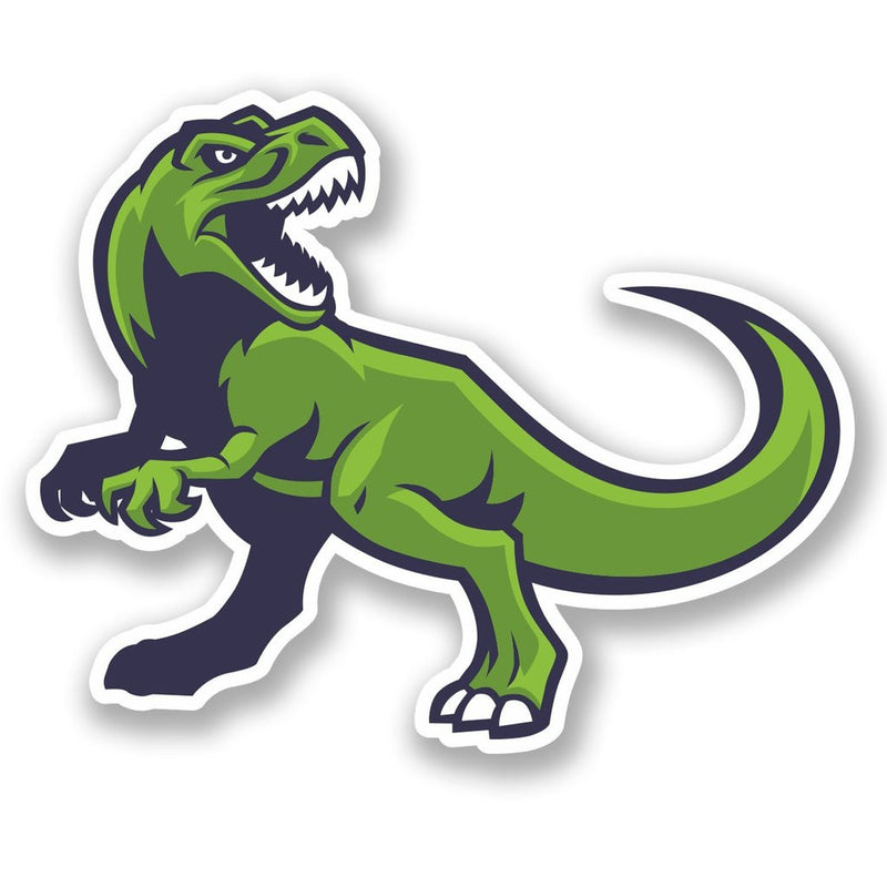 2 x T-Rex Dinosaur Vinyl Sticker