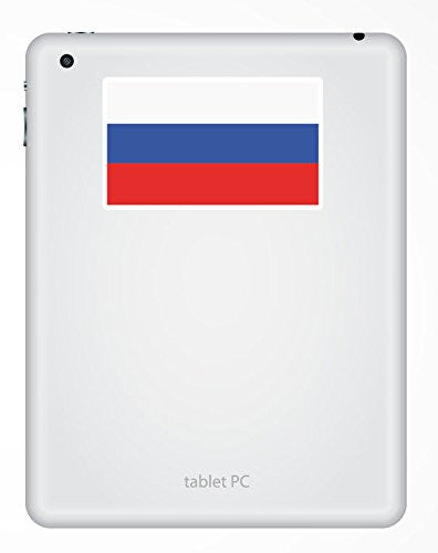 2 x Russian Flag Vinyl Sticker