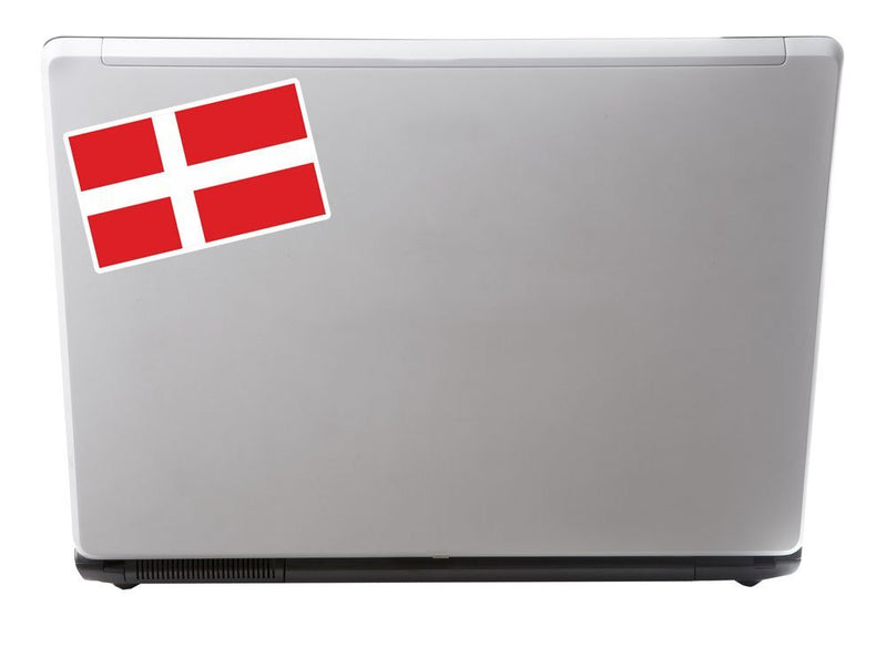 2 x Denmark Flag Vinyl Sticker