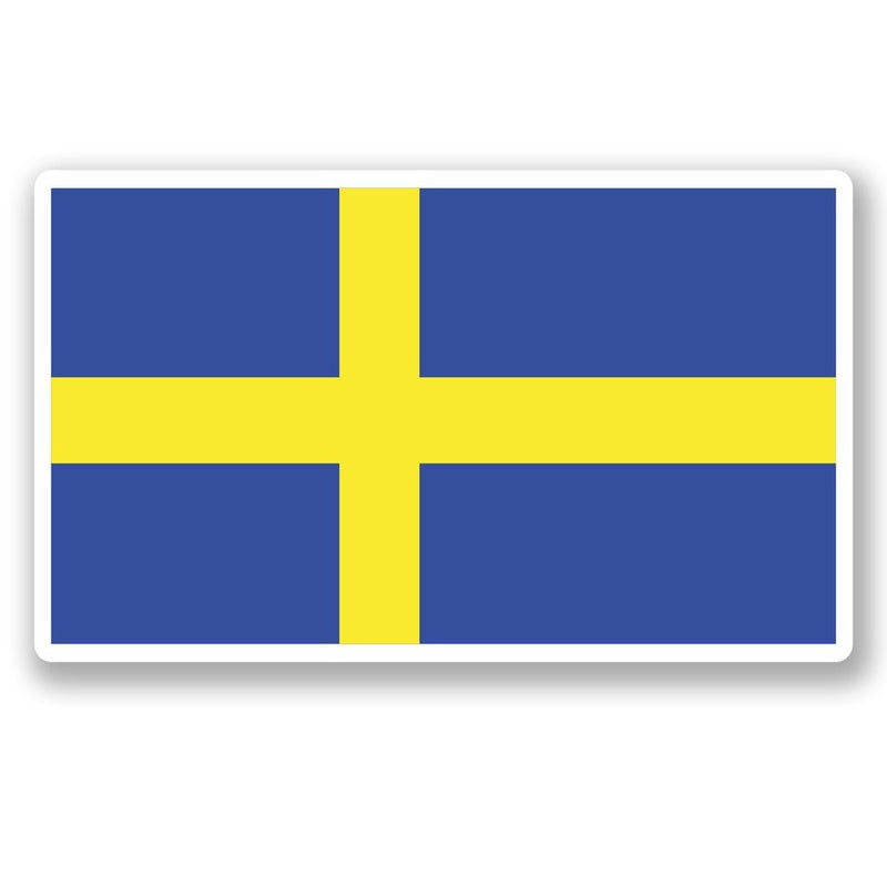 2 x Sweden Swedish Flag Vinyl Sticker