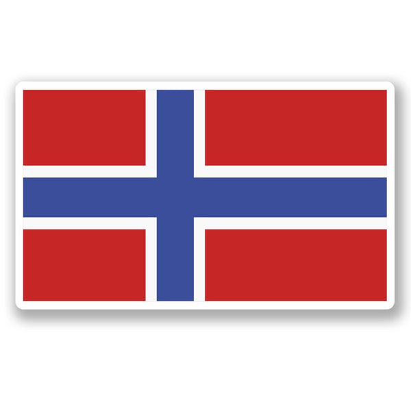 2 x Norway Flag Vinyl Sticker #5273