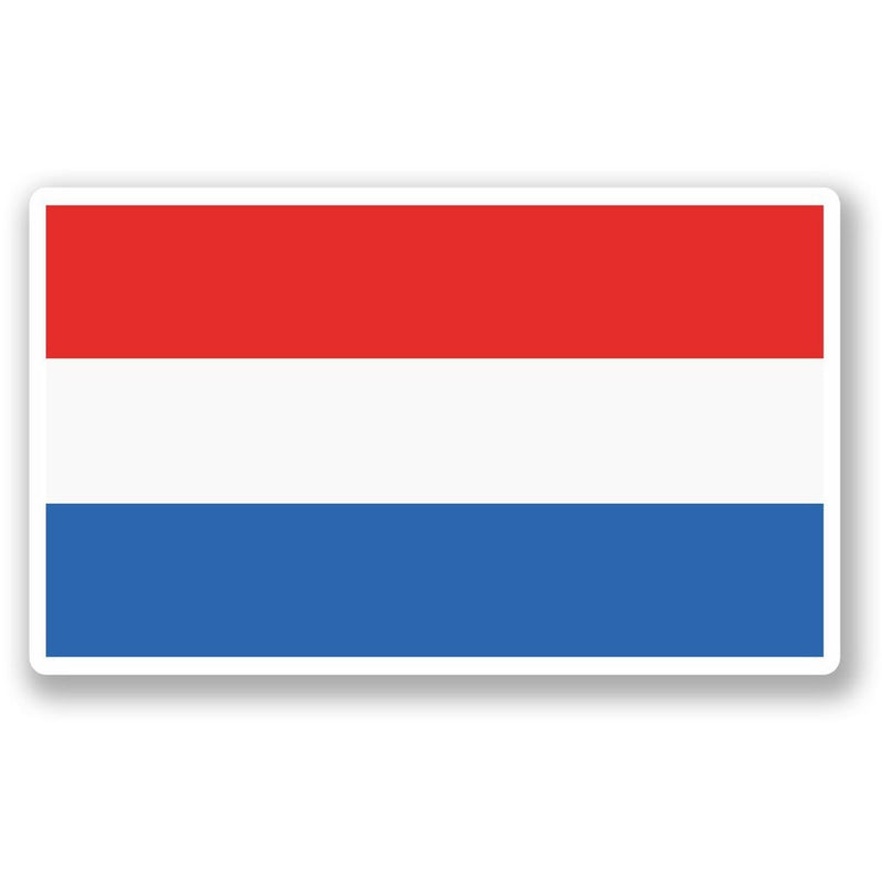 2 x Luxembourg Flag Vinyl Sticker