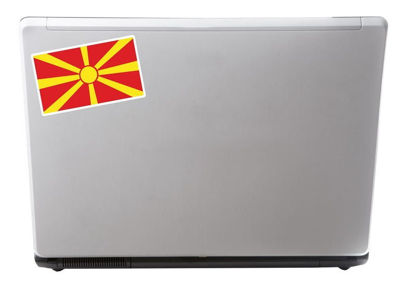 2 x Macedonia Flag Vinyl Sticker