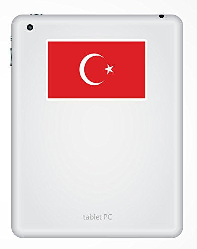 2 x Turkey Flag Vinyl Sticker