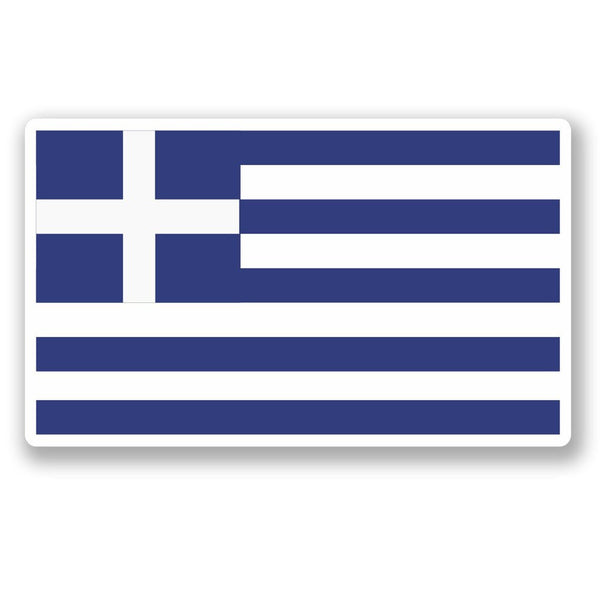 2 x Greece Greek Flag Vinyl Sticker #5289