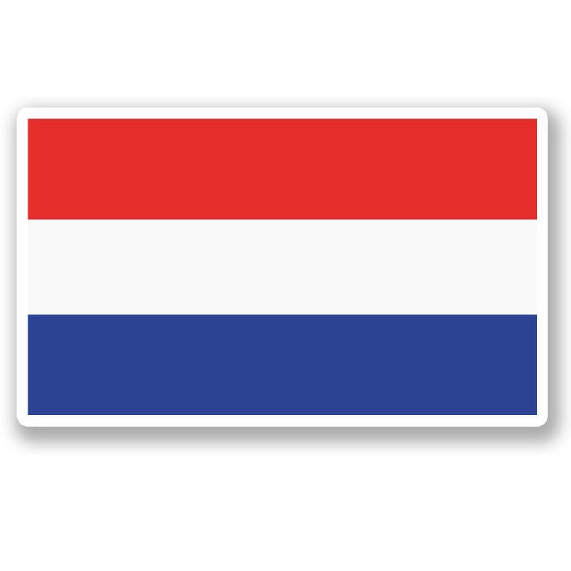 2 x Netherlands Flag Vinyl Sticker