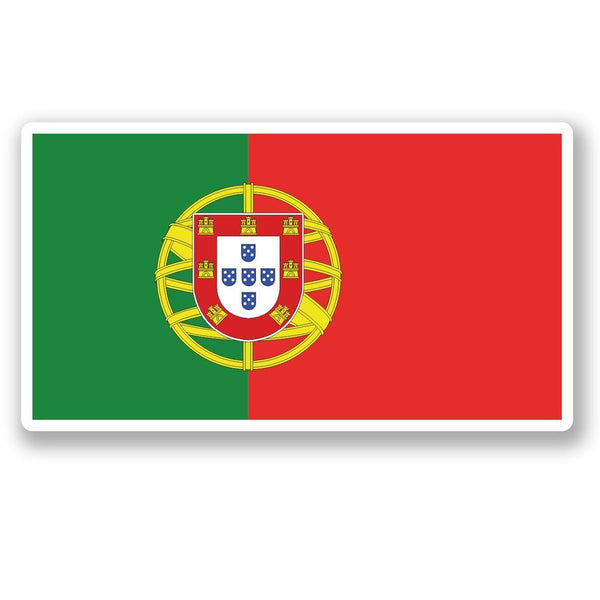 2 x Portugal Flag Vinyl Sticker #5293
