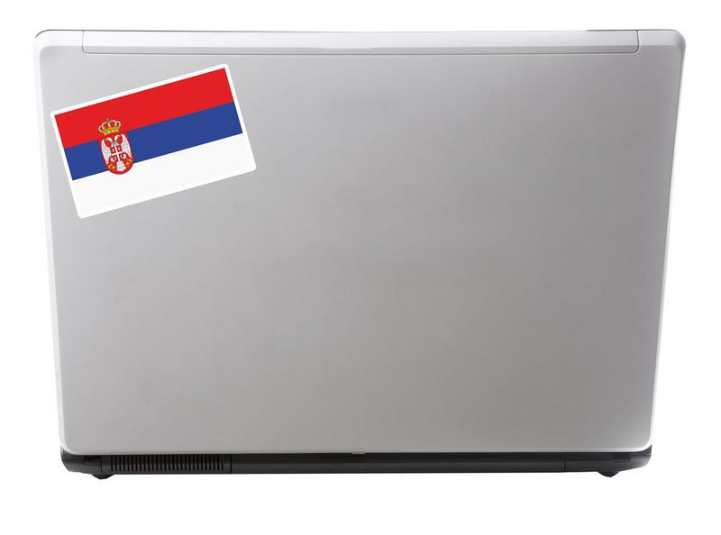 2 x Serbia Flag Vinyl Sticker