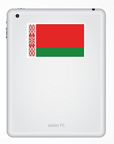 2 x Belarus Flag Vinyl Sticker