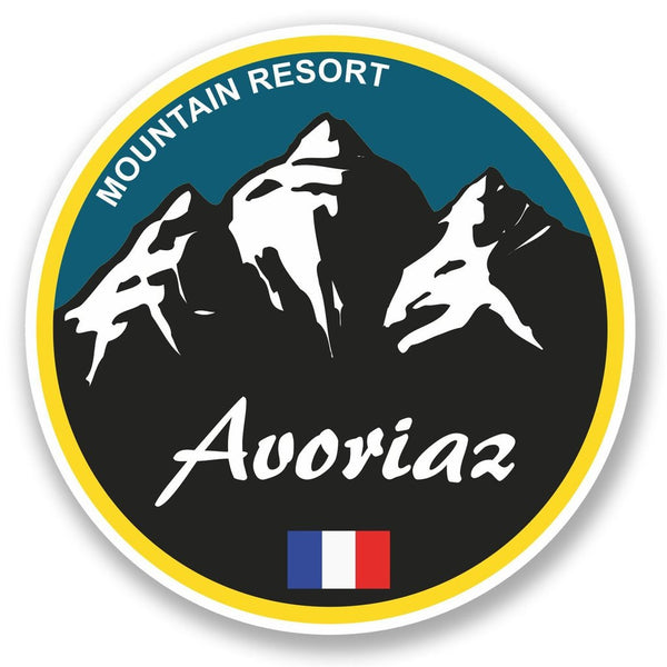 2 x Avoriaz Ski Snowboard Vinyl Sticker #5318