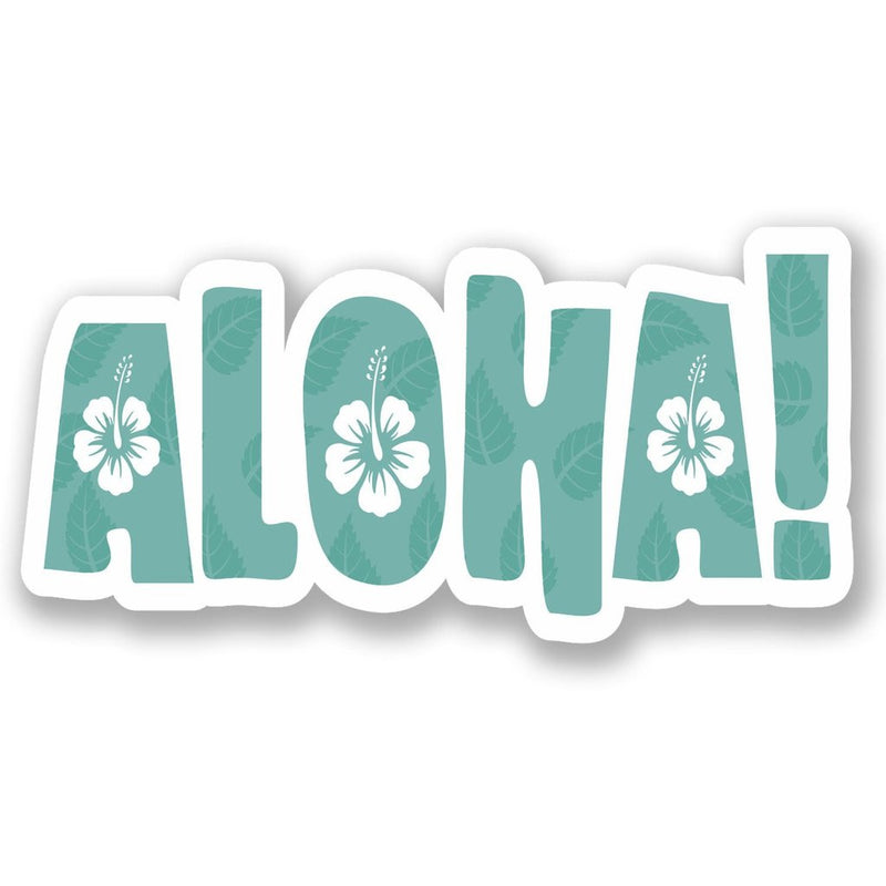 2 x Aloha Hawaii Vinyl Sticker