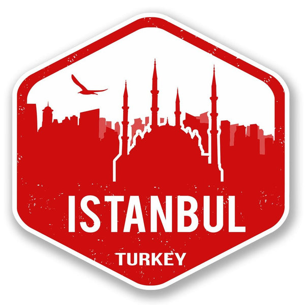 2 x Turkey Istanbul Vinyl Sticker #5328