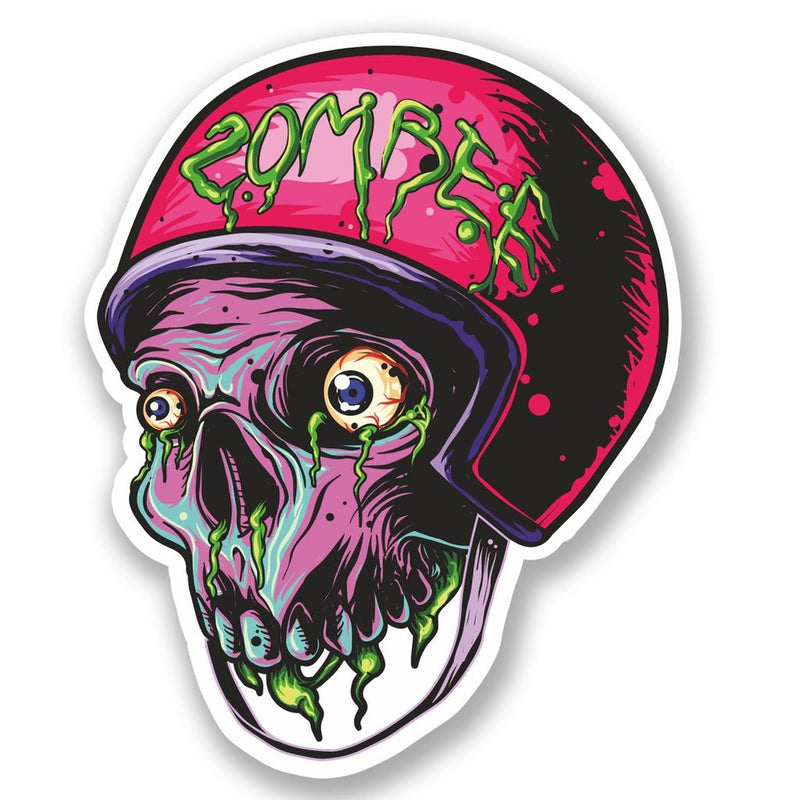 2 x Zombie Vinyl Sticker