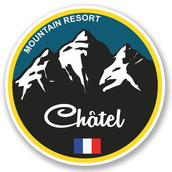 2 x Chatel Ski Snowboard Vinyl Sticker #5334