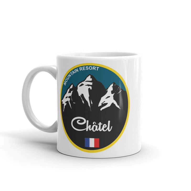 Chatel Ski Snowboard High Quality 10oz Coffee Tea Mug