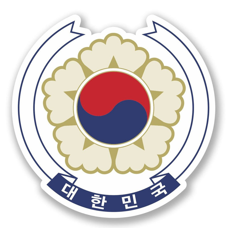 2 x South Korea Vinyl Sticker