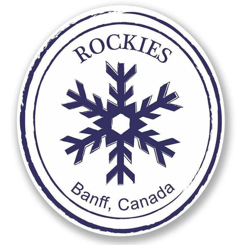 2 x Rockies Banff Canada Vinyl Sticker