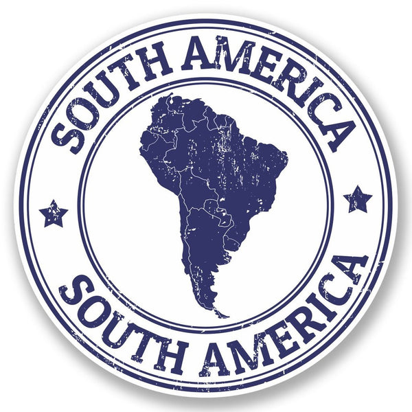 2 x South America Vinyl Sticker #5399