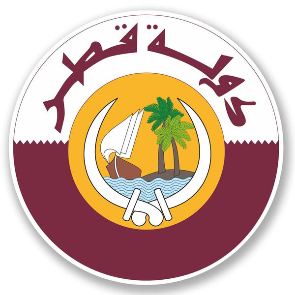 2 x Qatar Doha Vinyl Sticker #5404
