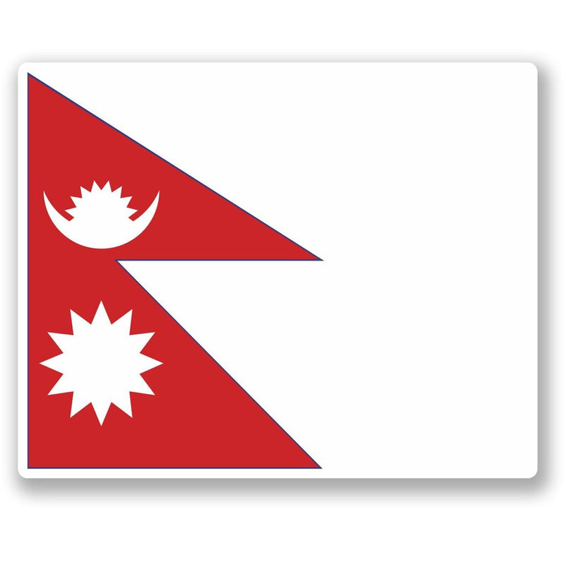 2 x Nepal Kathmandu Vinyl Sticker