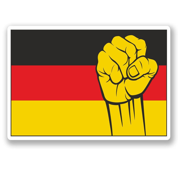 2 x German Flag Vinyl Sticker #5417