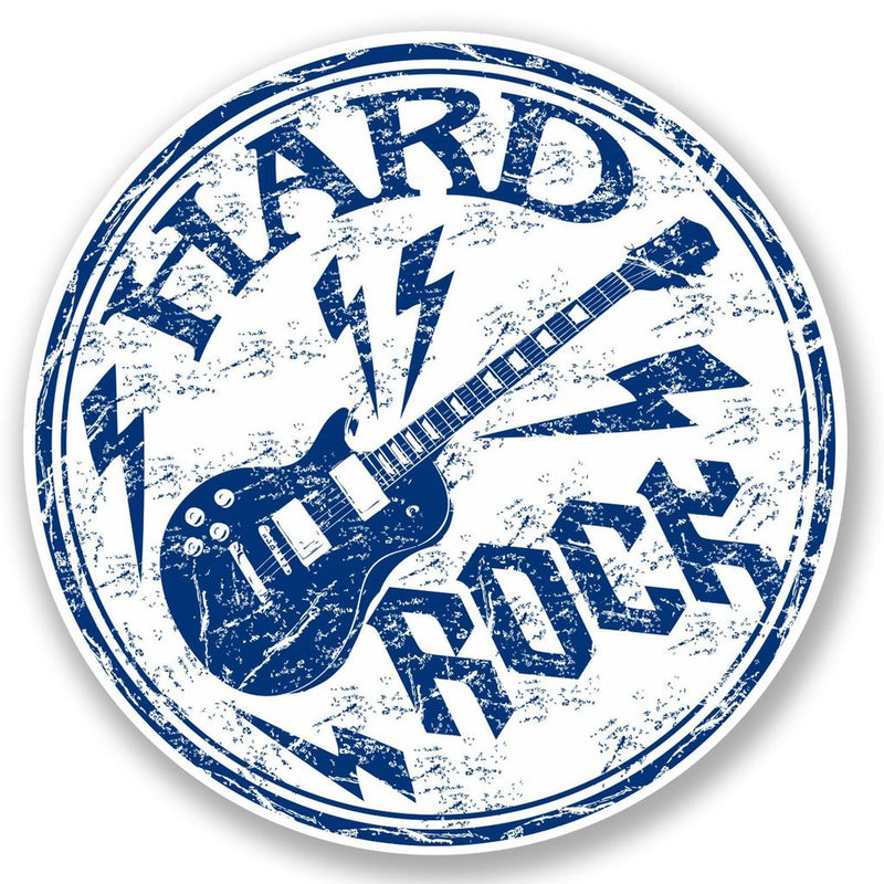 2 x Hard Rock Guitar Music Vinyl Sticker