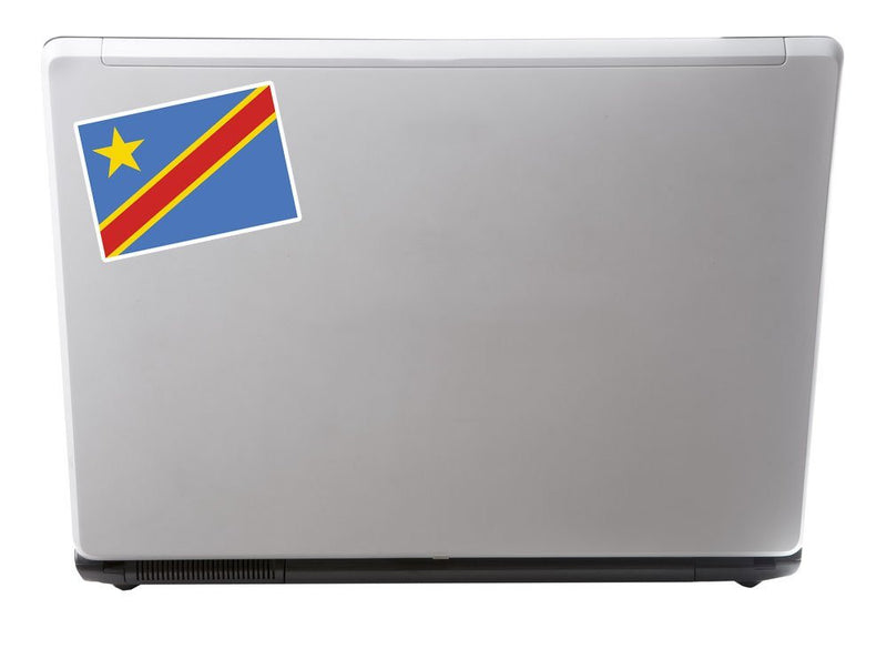 2 x Congo Kinshasa Flag Vinyl Sticker