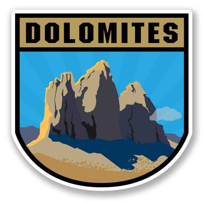 2 x Dolomites Vinyl Sticker