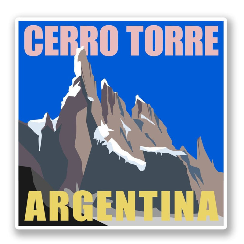 2 x Cerro Torre Argentina Vinyl Sticker