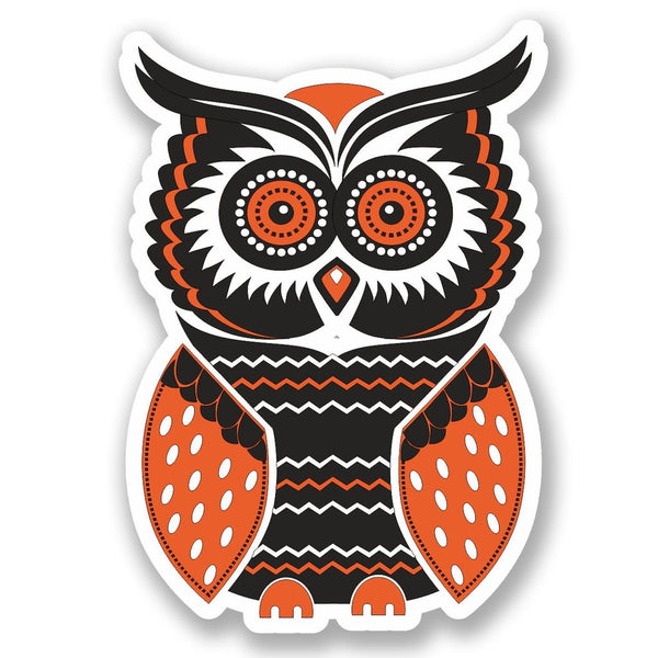 2 x Owl Vinyl Sticker #5475