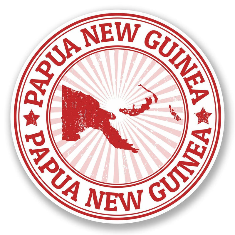 2 x Papua New Guinea Vinyl Sticker