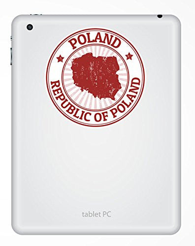 2 x Poland Polish Flag Vinyl Sticker