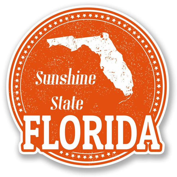 2 x Florida Vinyl Sticker #5497