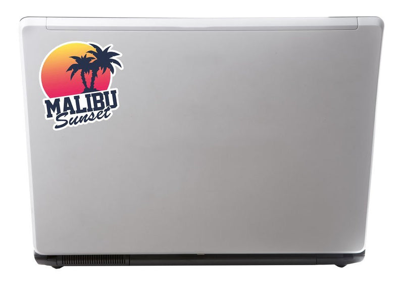 2 x Malibu Sunset Vinyl Sticker
