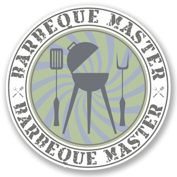 2 x BBQ Barbeque Master Vinyl Sticker #5517