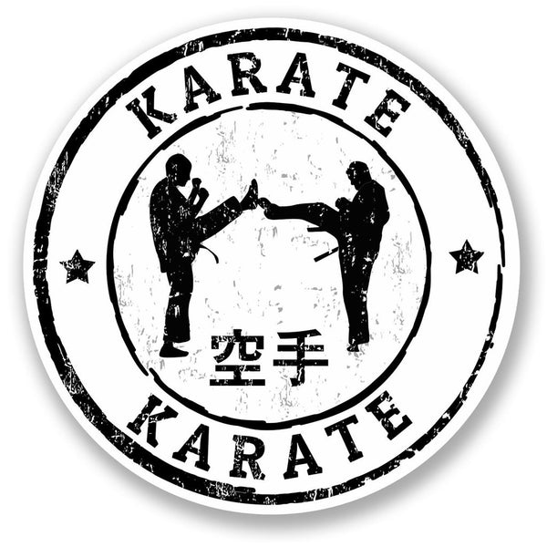 2 x Karate Vinyl Sticker #5520