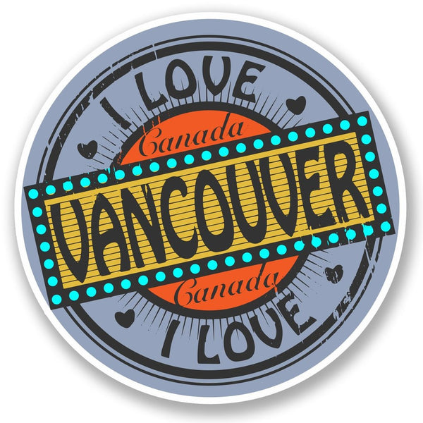 2 x Vancouver Canada Vinyl Sticker #5523