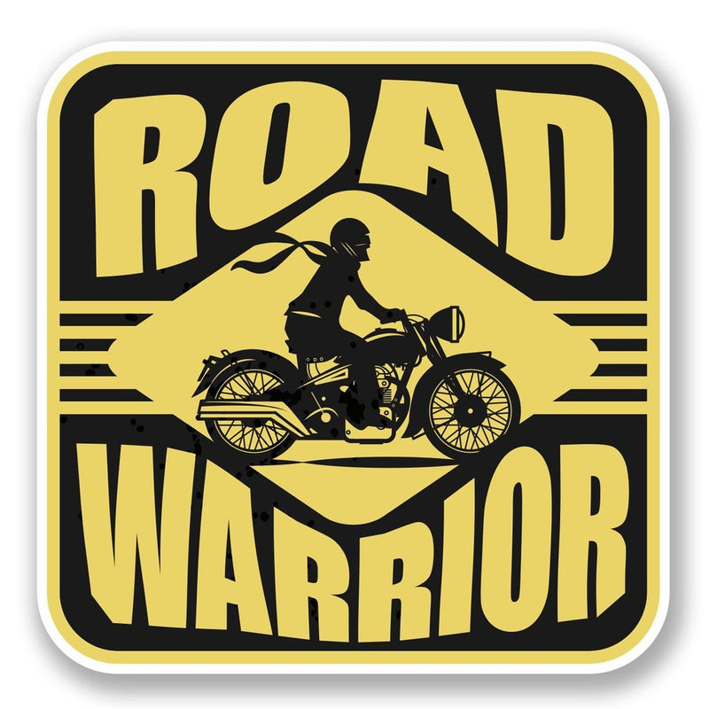 2 x Road Warrior Vinyl Sticker