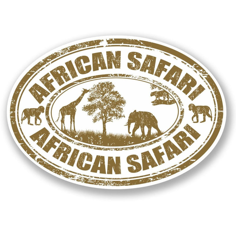 2 x African Safari Vinyl Sticker