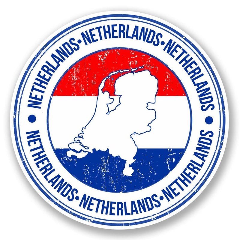2 x Netherlands Vinyl Sticker