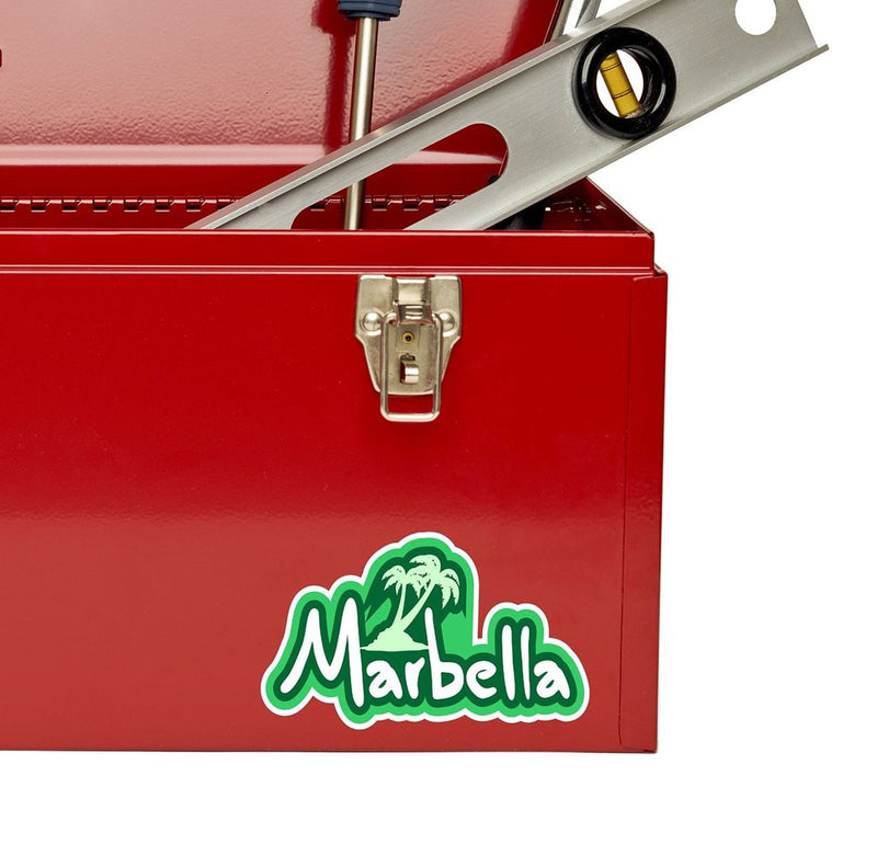 2 x Marbella Vinyl Sticker
