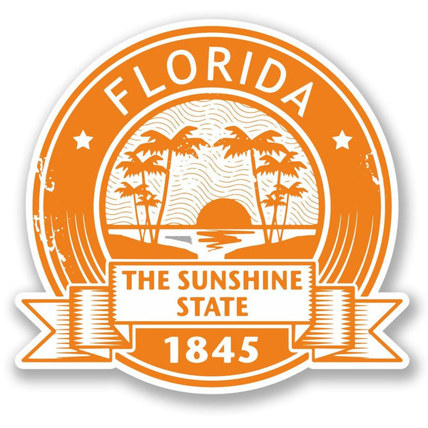 2 x Florida USA Vinyl Sticker #5549