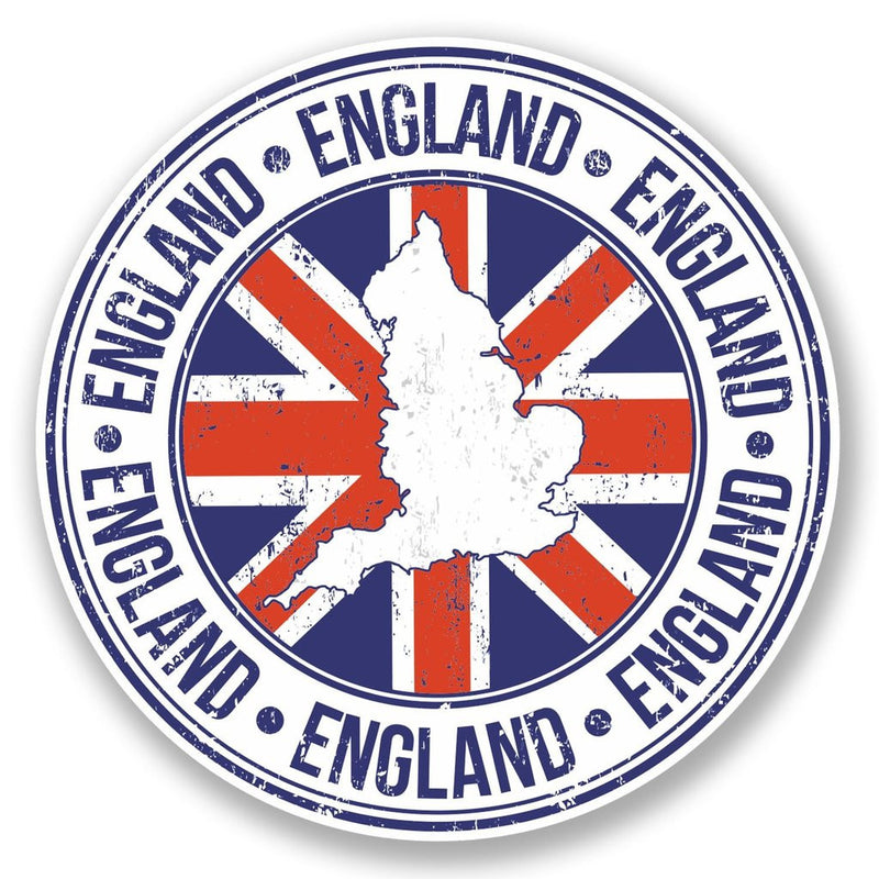 2 x England Britain Vinyl Sticker