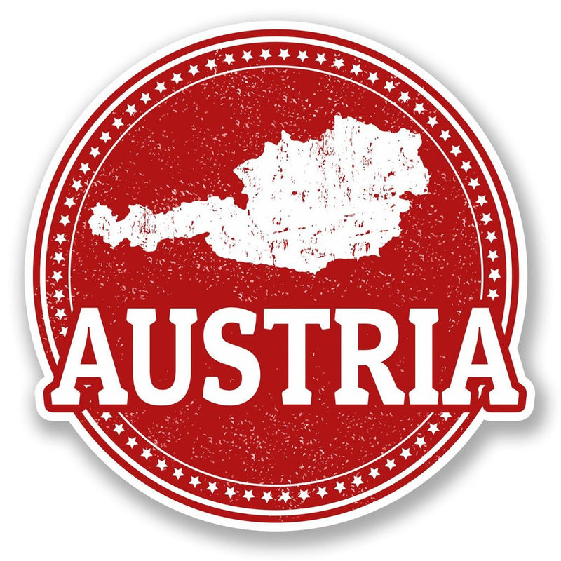 2 x Austria Vinyl Sticker