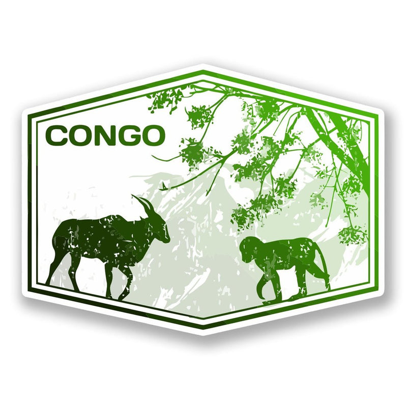 2 x Congo Vinyl Sticker