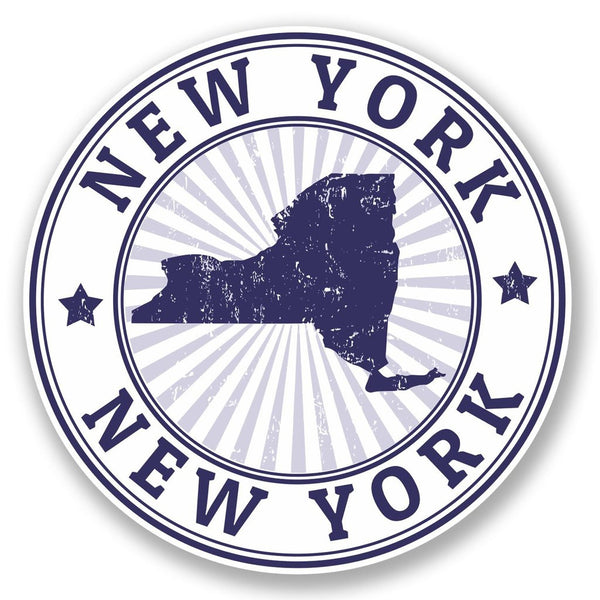 2 x New York USA Vinyl Sticker #5601