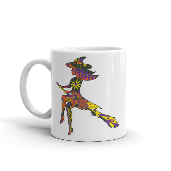 Witch on Broomstick High Quality 10oz Coffee Tea Mug #5607